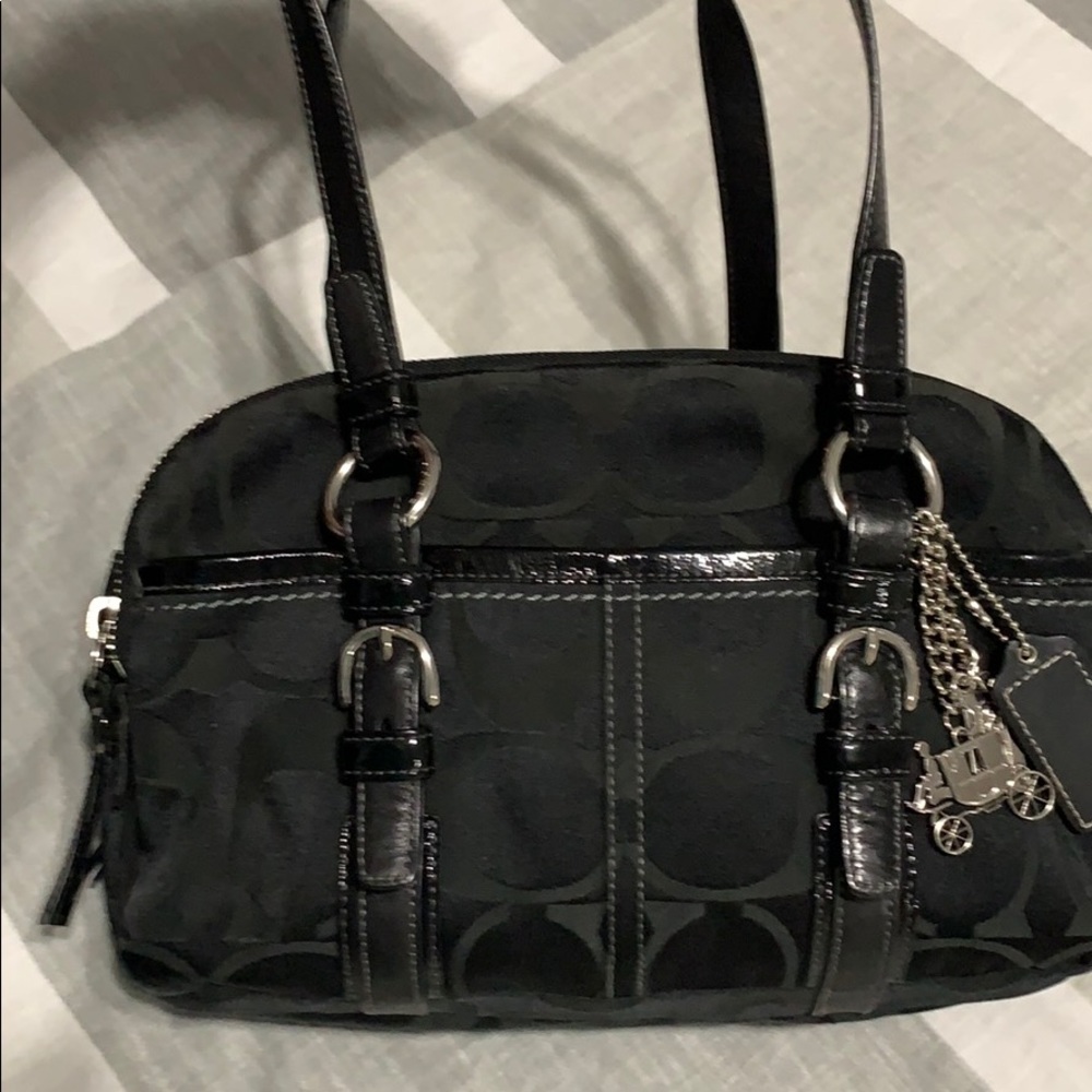 Coach Black Sig shoulder bag